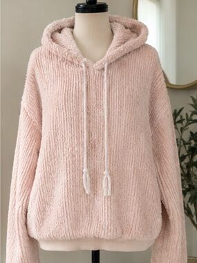 Anthropologie Saturday Sunday Plush Chenille Hoodie Sweater 🤍